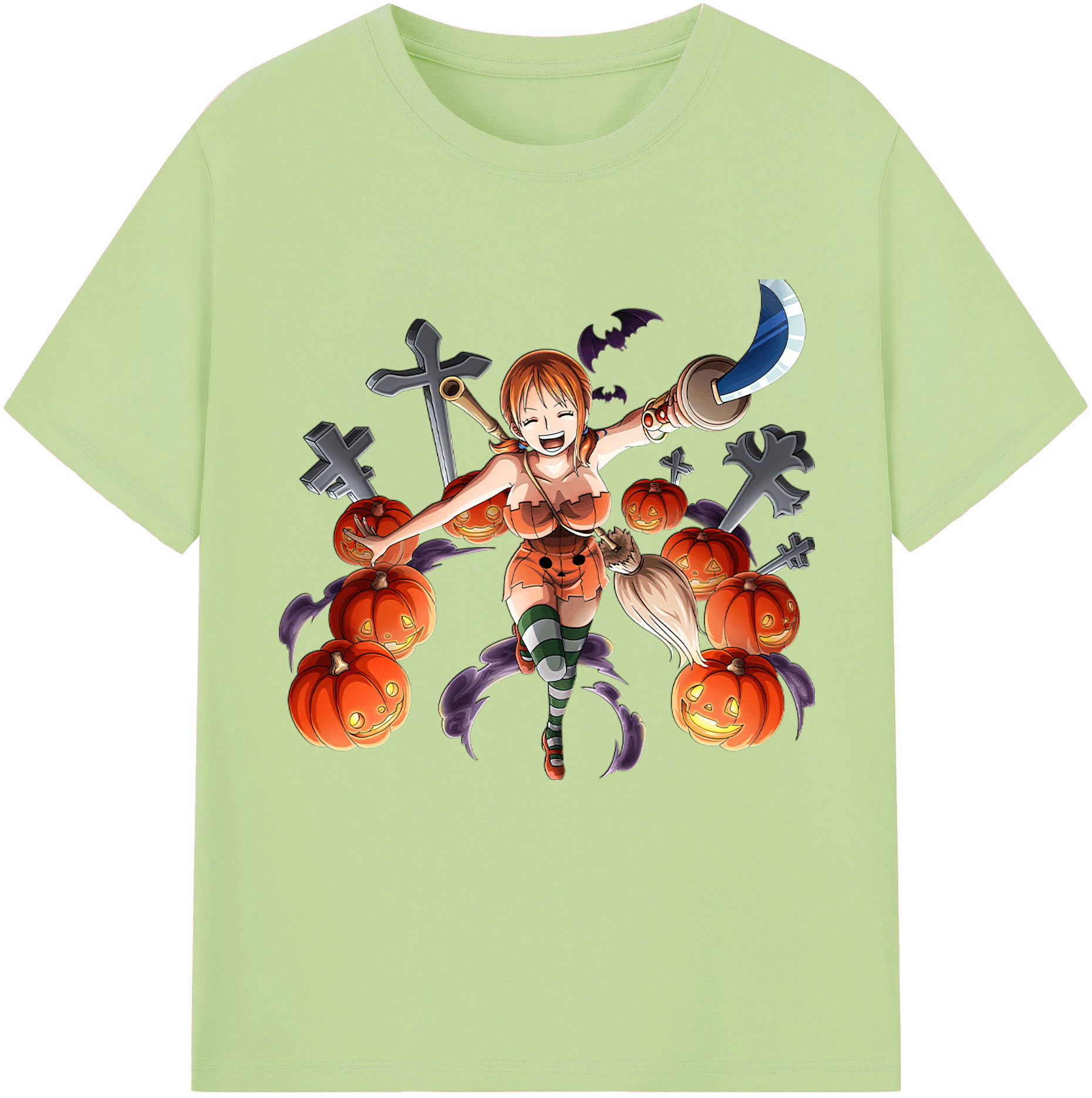 ワンピース ナミ ONE PIECE Nami 綿100％半袖Tシャツ（フロントプリント）